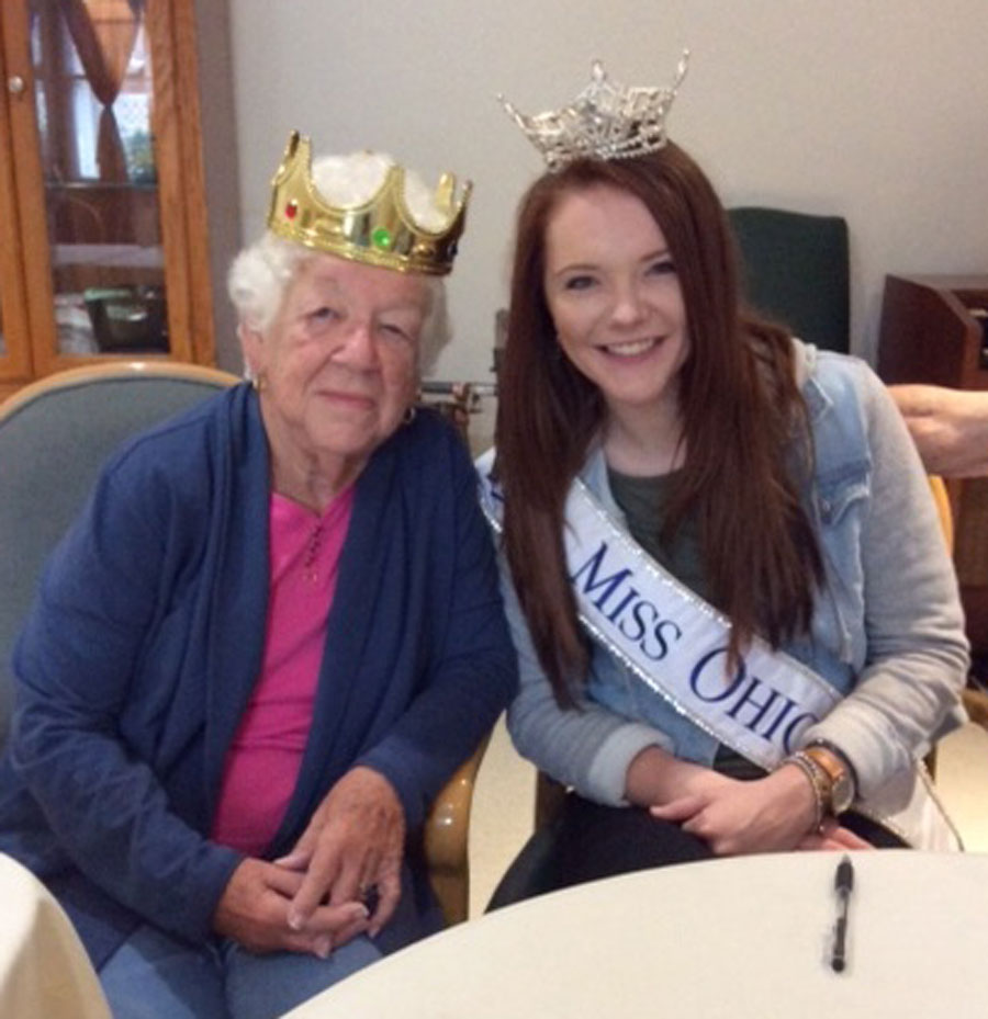 Liberty's Ageless Beauty Contest Winner Meets Miss Ohio