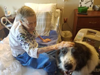 Our residents love pet visits.