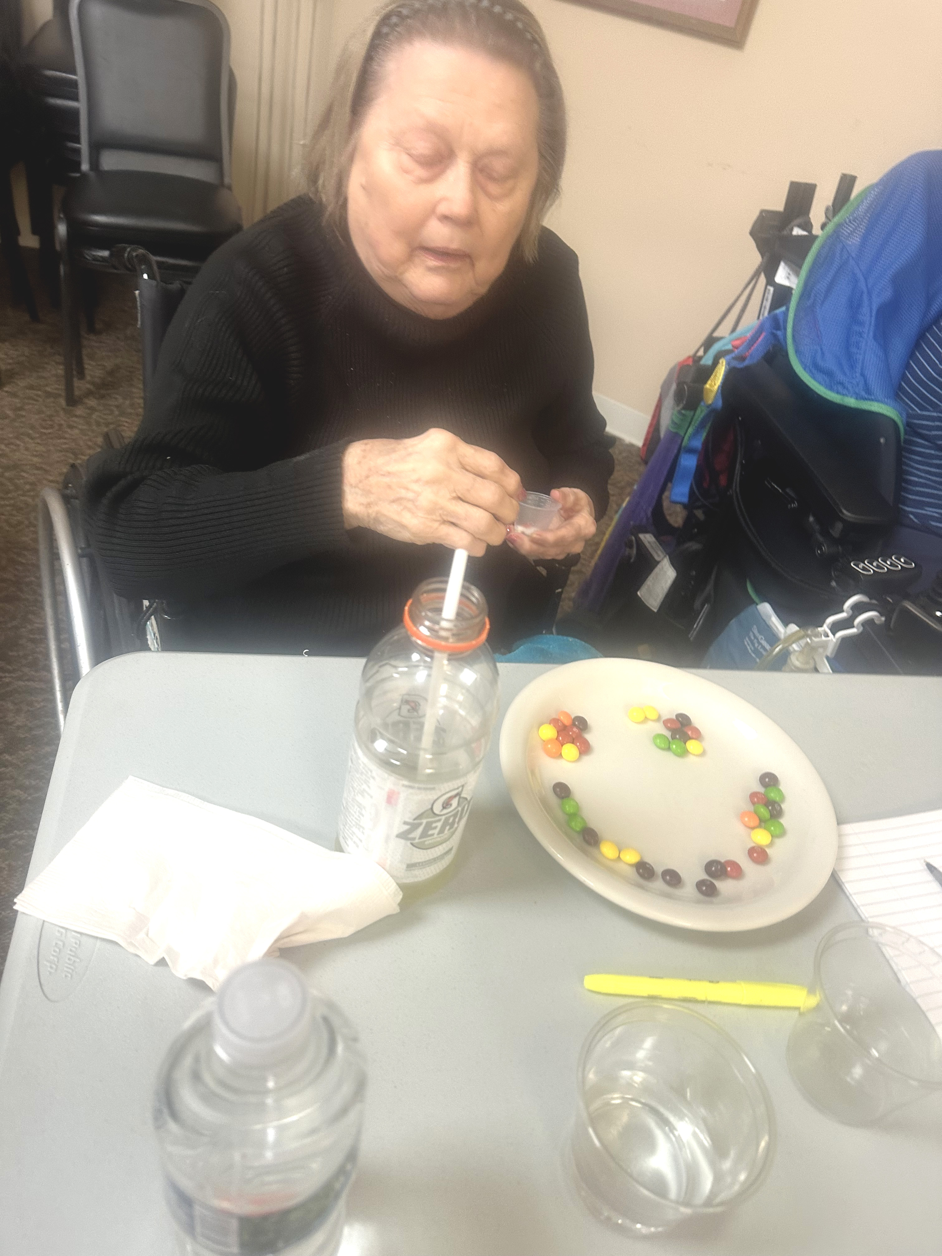 Science class at Liberty "Skittle" experiment!-2