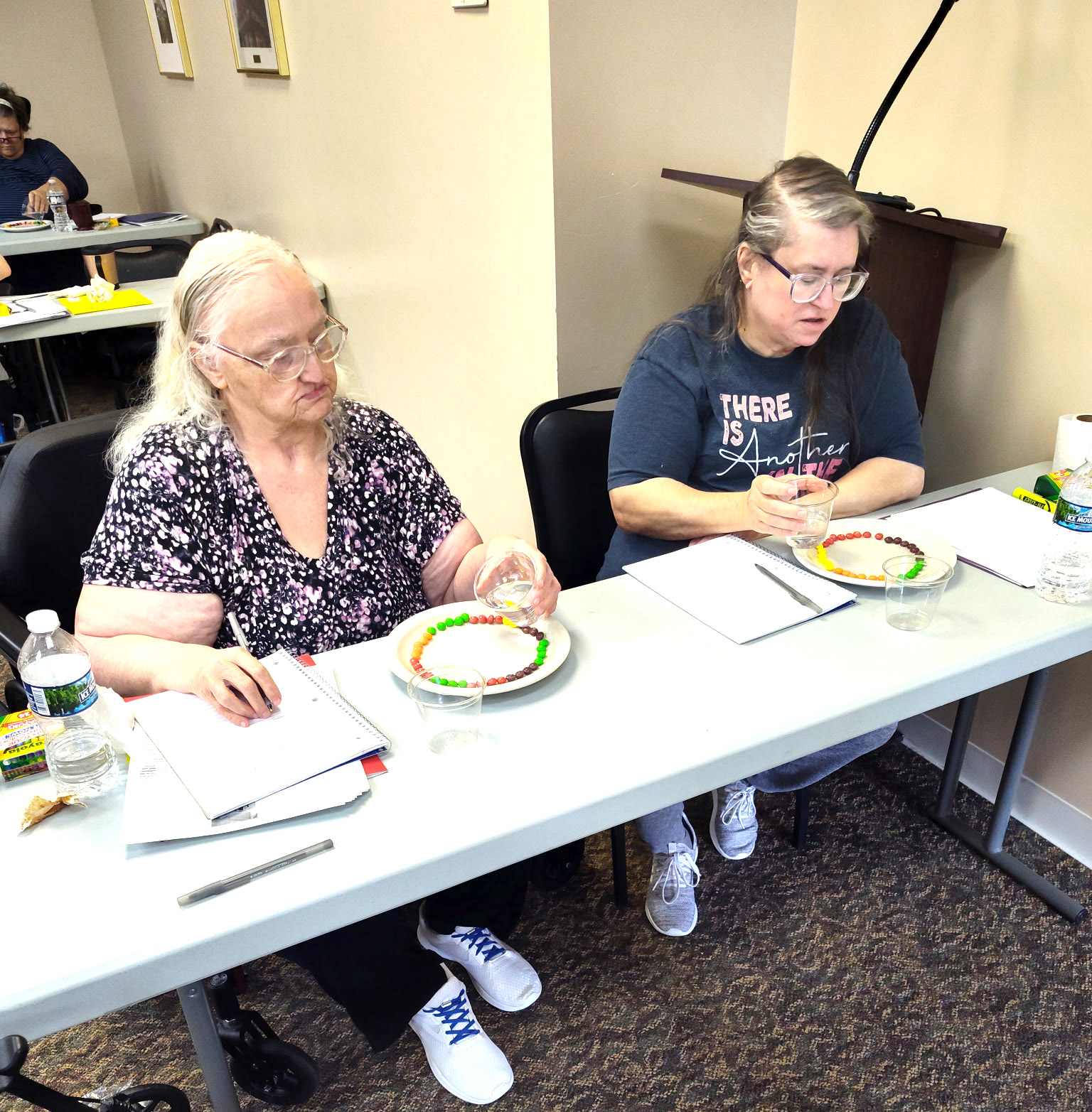 Science class at Liberty "Skittle" experiment!-4