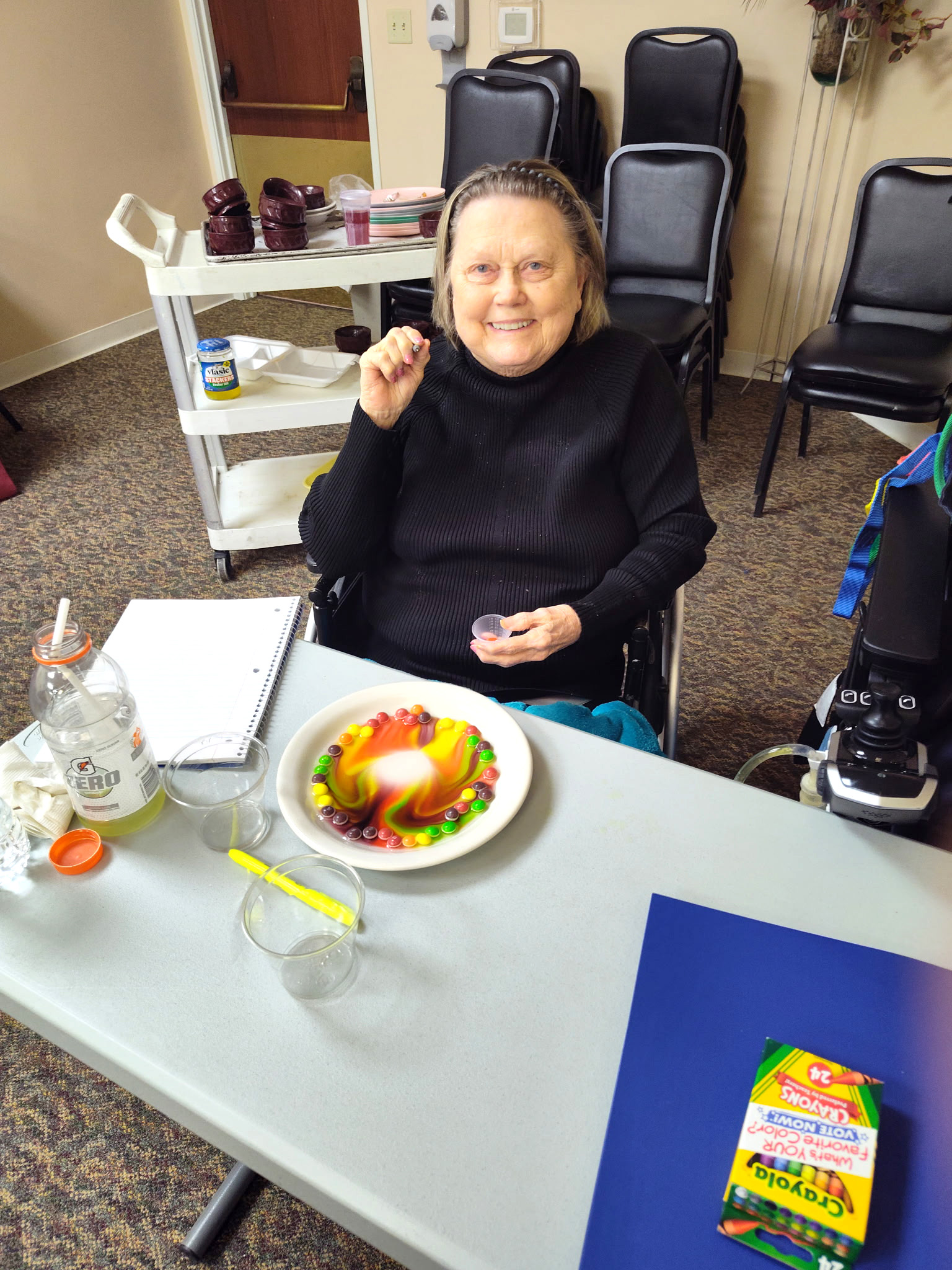 Science class at Liberty "Skittle" experiment!-10