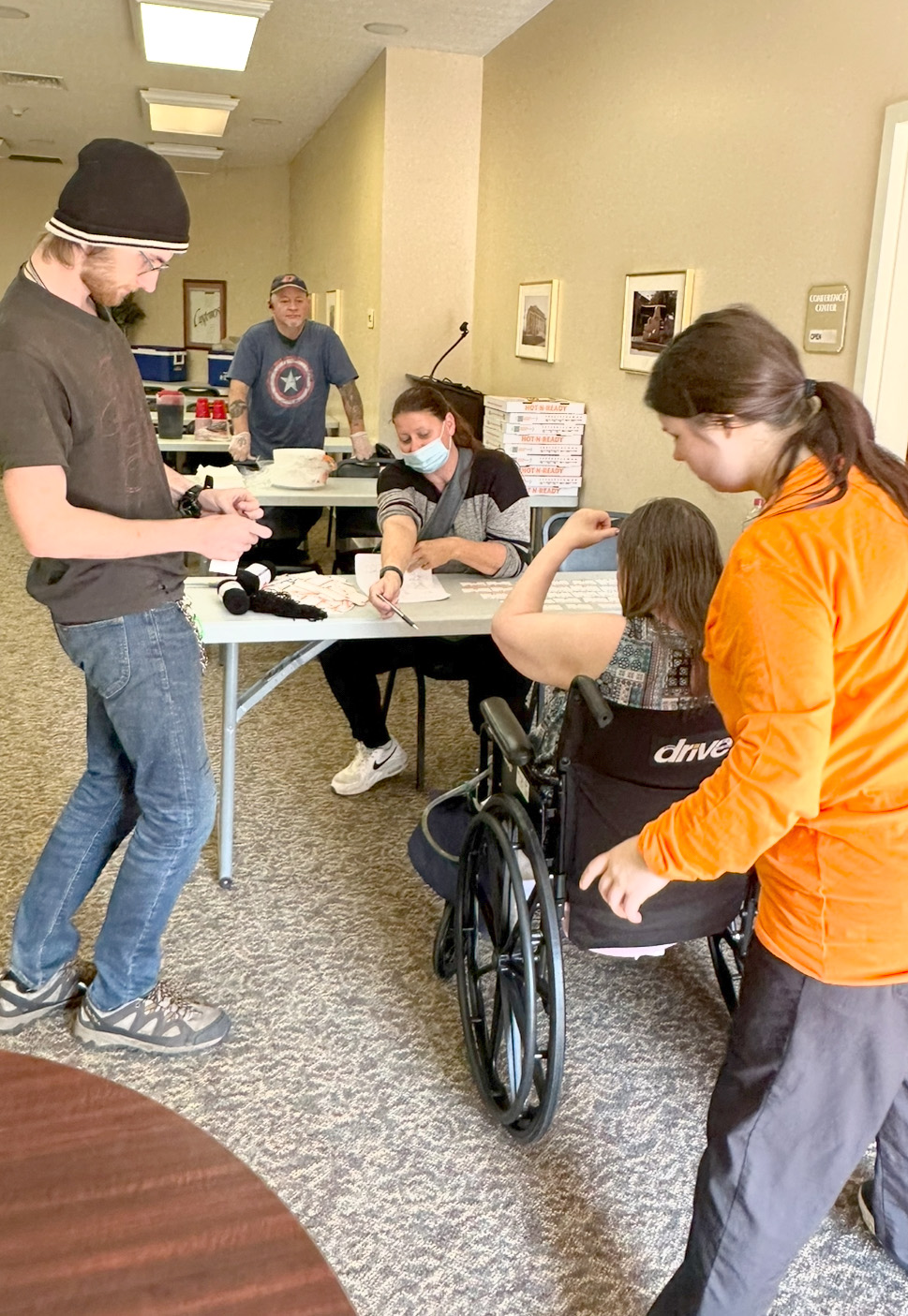 "Wheelchair" Wash & Pizza at the End