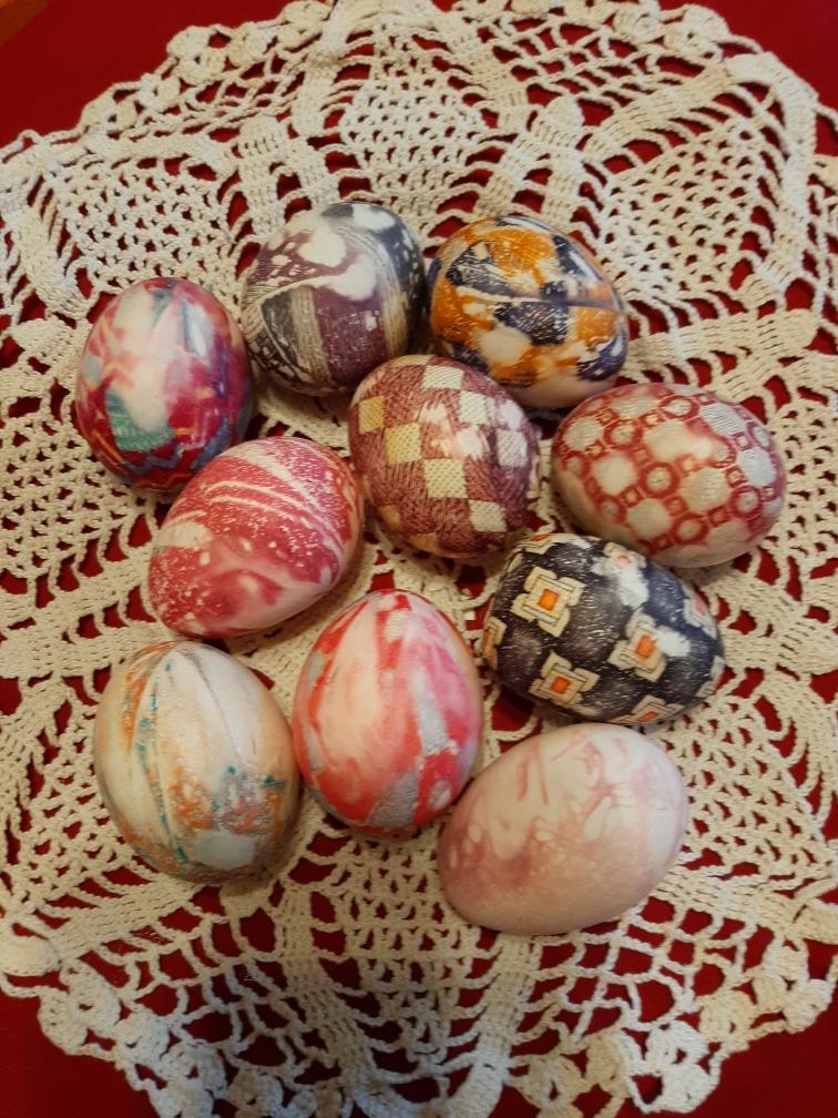 Tie Dyed Eggs