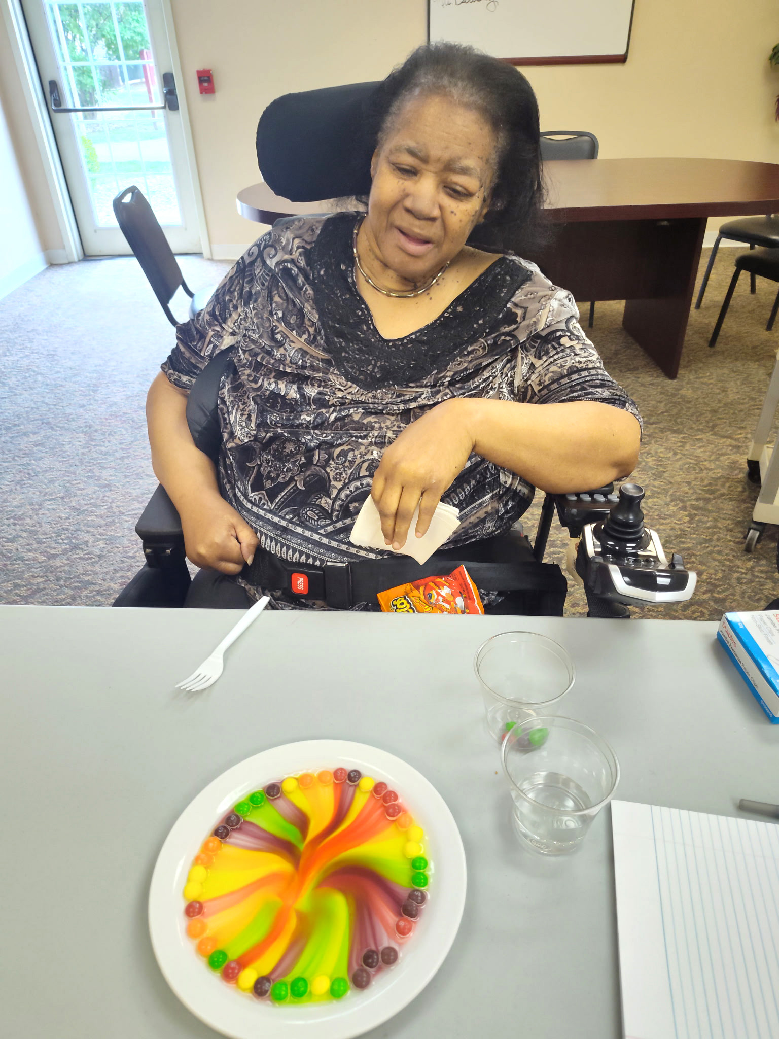 Science class at Liberty "Skittle" experiment!-13