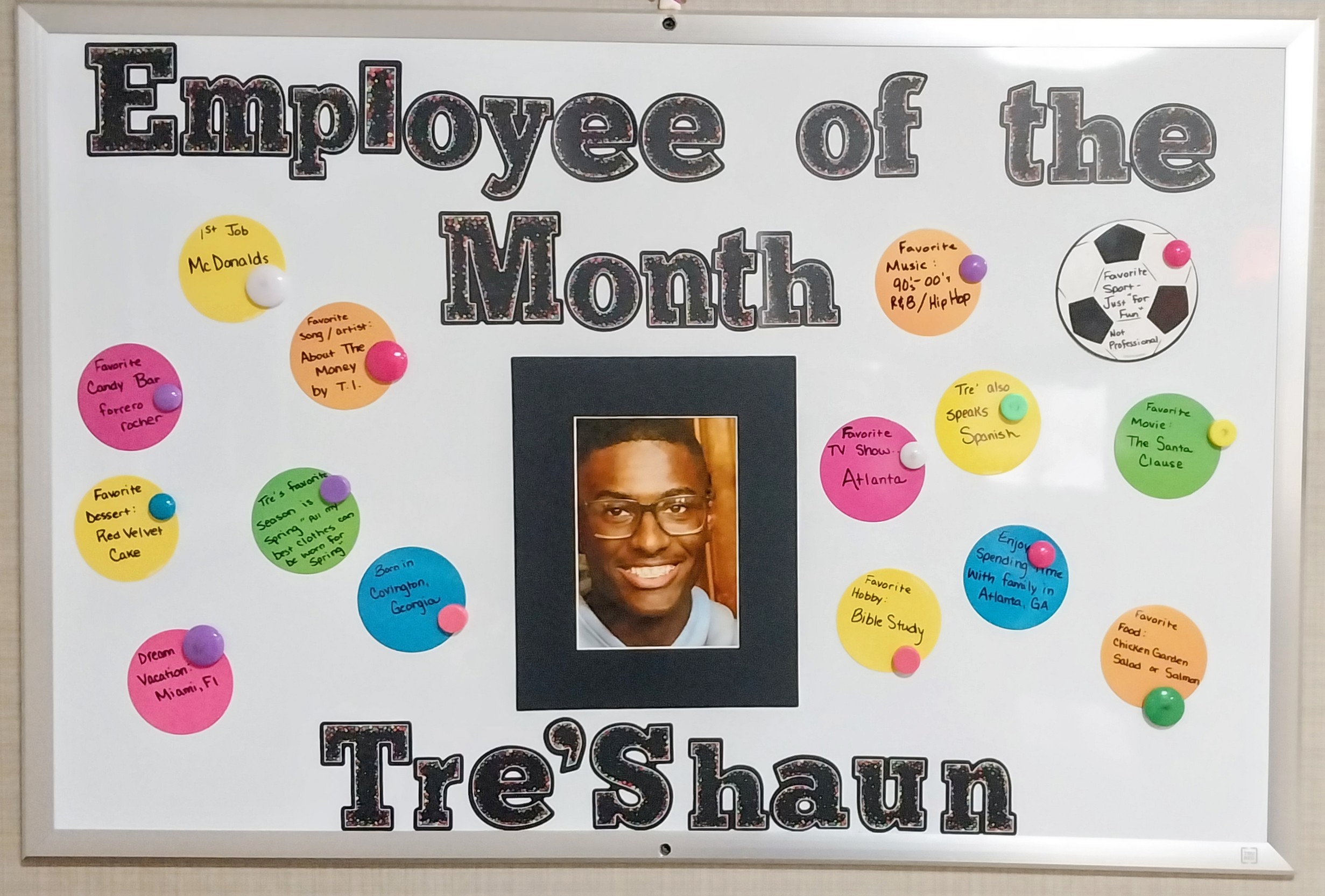 Employee of the Month, Treshaun Smith