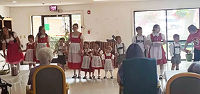 Visiting Kinder Dancers