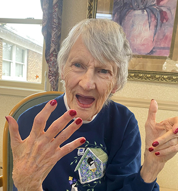 Fay at the Nail Salon