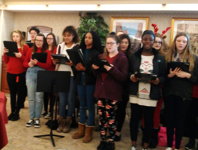 A Happy Group of Carolers